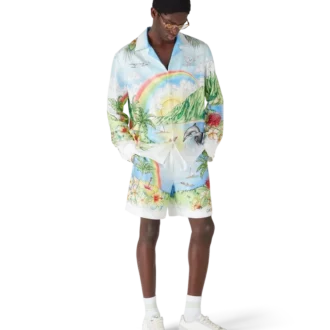 Aloha Langarm-Seidenhemd