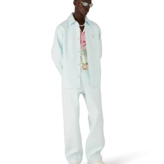 Arbeitshose aus Baumwolle mit Monogramm