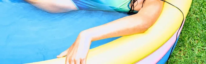 Badeanzug mit Farbverlauf