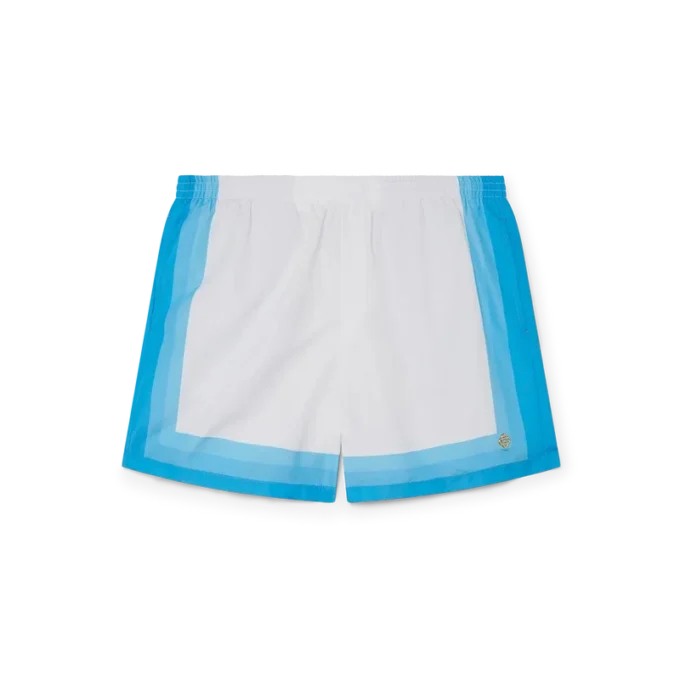 Badehose mit blauem Farbverlauf