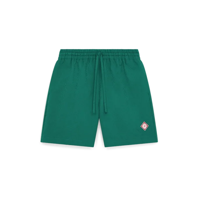 Baumwoll-Shorts aus Monogram-Jacquard Baumwoll-Shorts aus Monogram-Jacquard