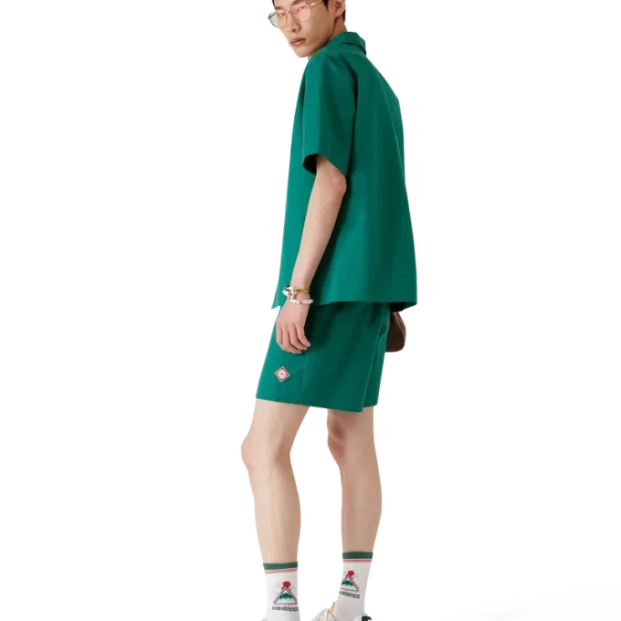 Baumwoll-Shorts aus Monogram-Jacquard Baumwoll-Shorts aus Monogram-Jacquard