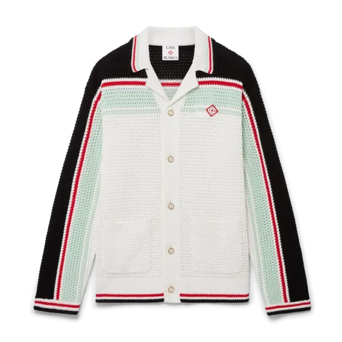 Baumwoll-Tennis-Häkeljacke