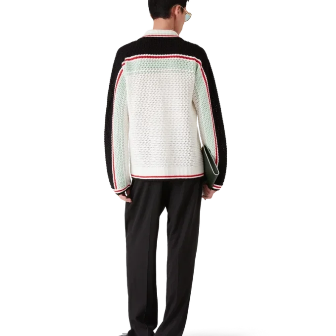 Baumwoll-Tennis-Häkeljacke