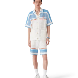 Baumwoll-Tennis-Shorts mit kurzen Ärmeln