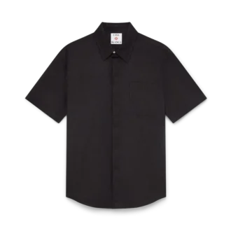 Baumwollhemd mit Monogramm und kurzen Ärmeln