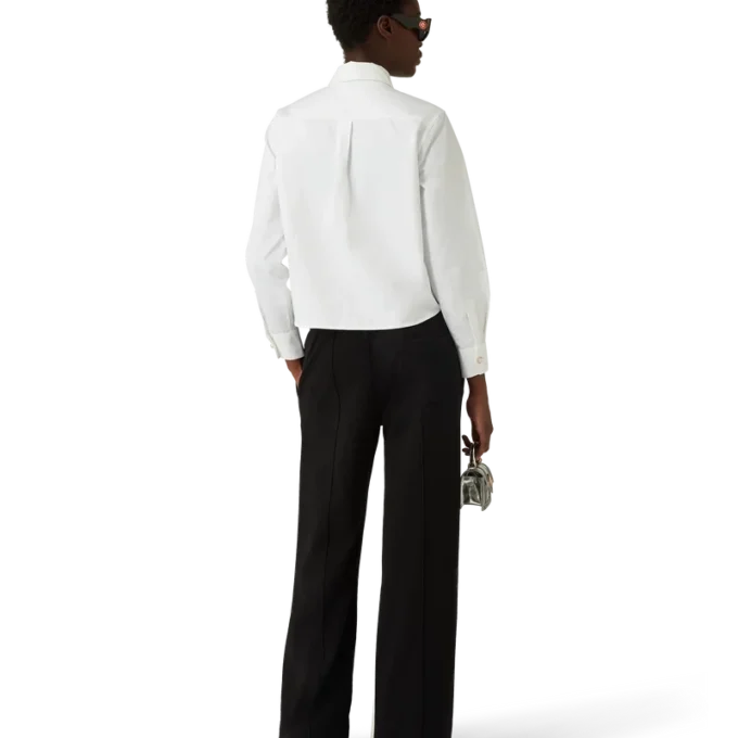 Baumwollhemd mit Pearl-Diamant-Patch Baumwollhemd mit Pearl-Diamant-Patch