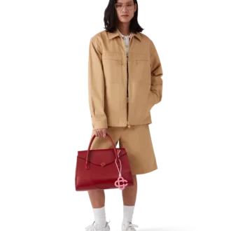 Baumwolljacke mit Reißverschluss