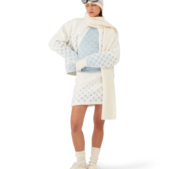 Bestickte, verkürzte Fleecejacke mit Monogramm in Farbverlauf Bestickte, verkürzte Fleecejacke mit Monogramm in Farbverlauf