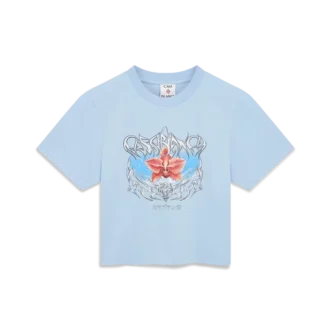 Blades Cropped Kurzarm-T-Shirt