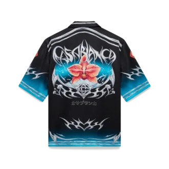 Blades Kurzarmhemd aus Seidensatin