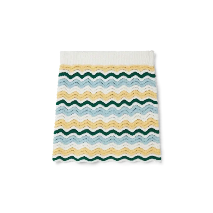 Bouclé-Rock mit Wellenmuster Bouclé-Rock mit Wellenmuster