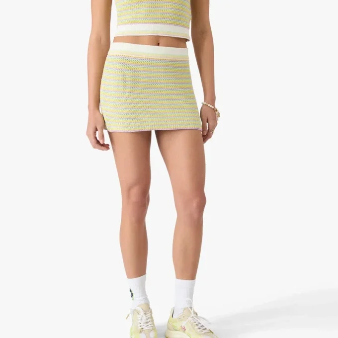 Bourgeois gestreifter Minirock