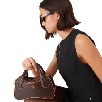 Braune Micro-Bowlingtasche