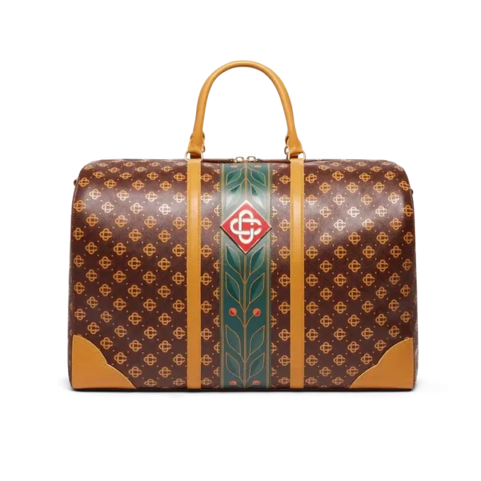 Braune Monogram-Wochenendtasche