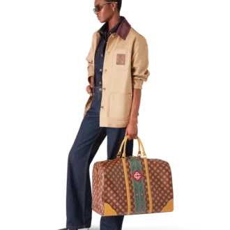 Braune Monogram-Wochenendtasche