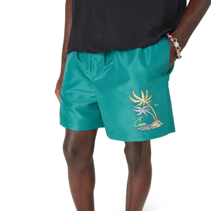 Casa Embroidery Badeshorts