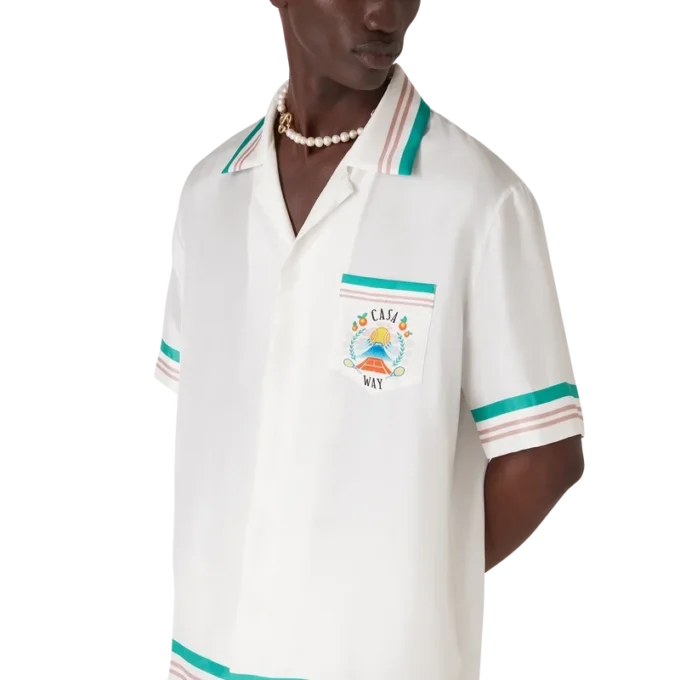Casa Way Kurzarm-Seidenhemd