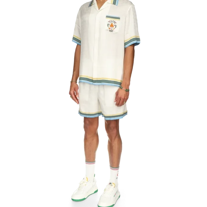 Casa Way Kurzarm-Seidenhemd Casa Way Kurzarm-Seidenhemd