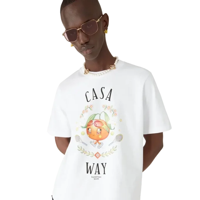 Casa Way Orange Mascot Kurzarm-T-Shirt Casa Way Orange Mascot Kurzarm-T-Shirt