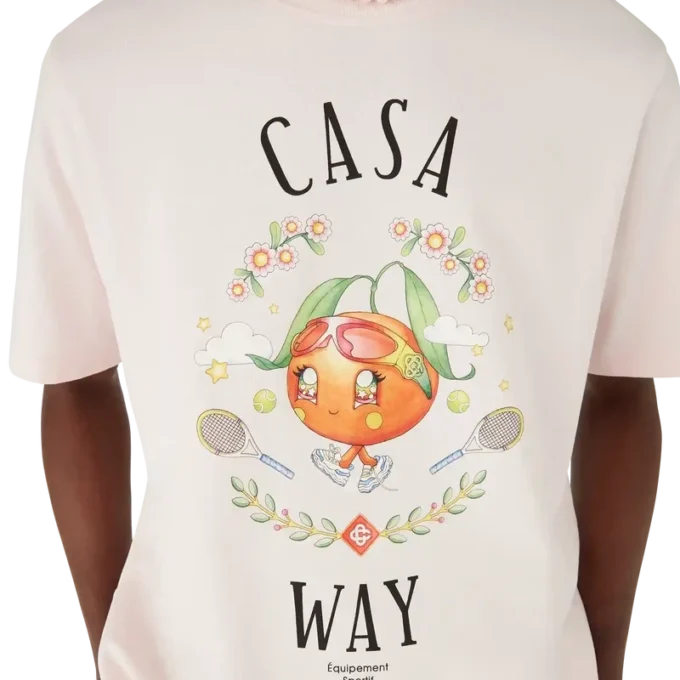 Casa Way Orange Mascot Kurzarm-T-Shirt Casa Way Orange Mascot Kurzarm-T-Shirt