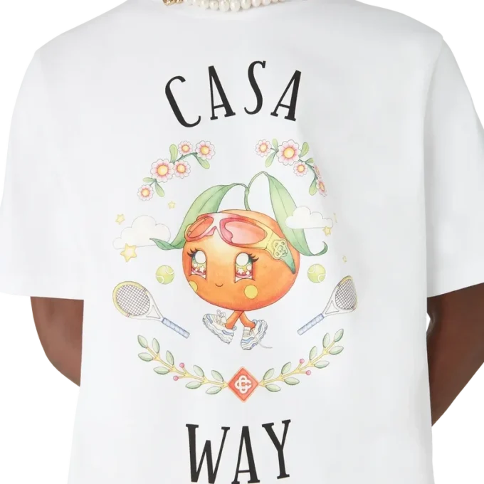 Casa Way Orange Mascot Kurzarm-T-Shirt Casa Way Orange Mascot Kurzarm-T-Shirt