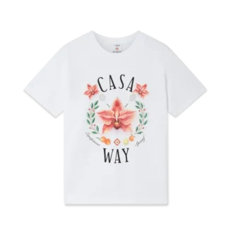 Casa Way Orchid Logo Kurzarm-T-Shirt