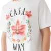 Casa Way Orchid Logo Kurzarm-T-Shirt