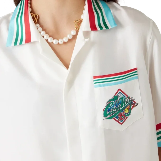 Casa Way World Series Kurzarm-Seidenhemd