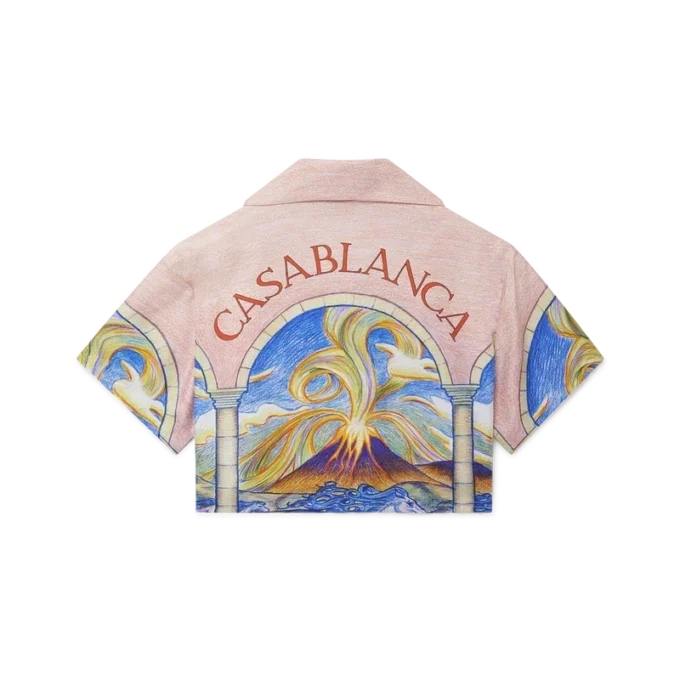 Chevaux Sauvages Kurzes Seidenhemd