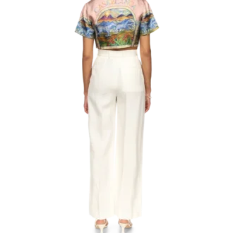 Chevaux Sauvages Kurzes Seidenhemd