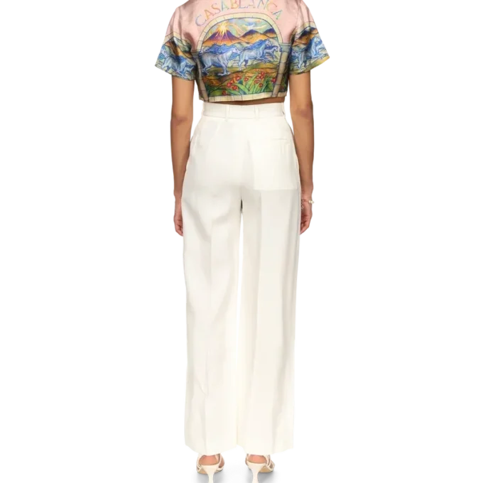 Chevaux Sauvages Kurzes Seidenhemd