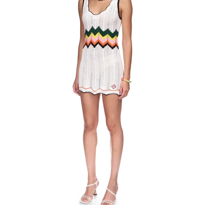 Chevron-Spitzen-Kleid Chevron-Spitzen-Kleid