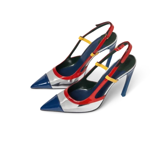 Chrome Arch Slingback-Pumps Chrome Arch Slingback-Pumps