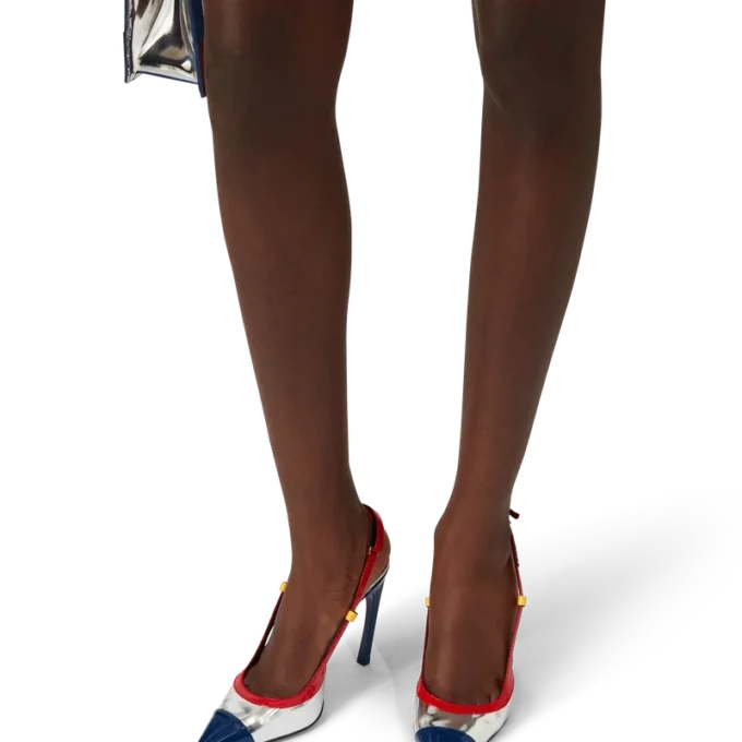 Chrome Arch Slingback-Pumps Chrome Arch Slingback-Pumps