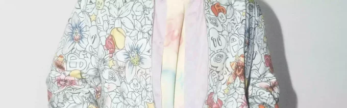 Collage D’icones Graphiques Repeat Zip-Up Jacke