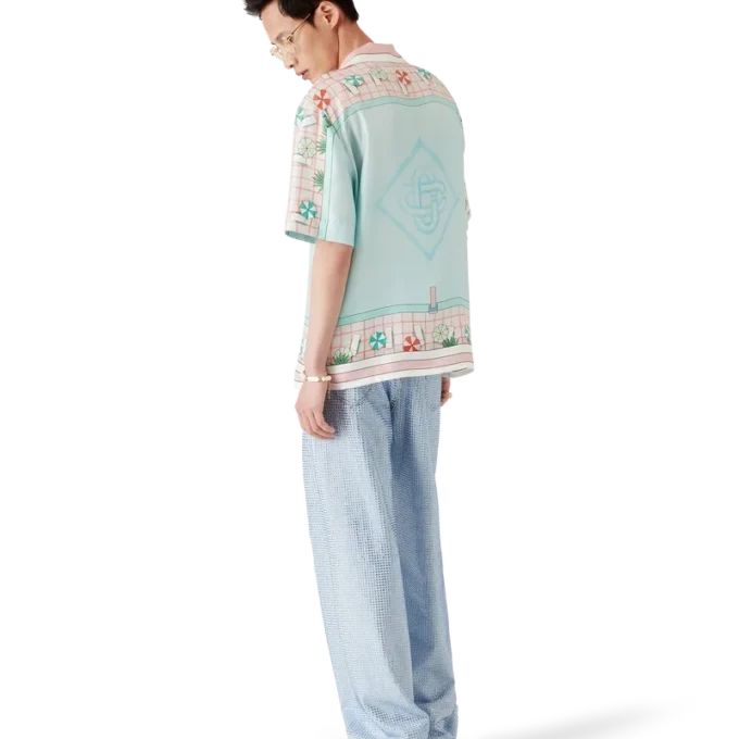 Copacabana Kurzarm-Seidenhemd mit Shorts