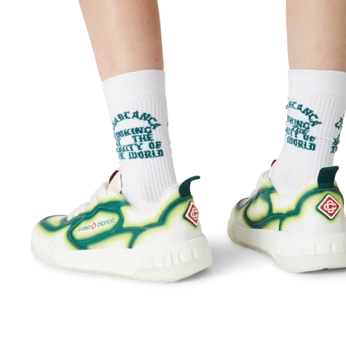 Court Green Fade Sneaker für Damen