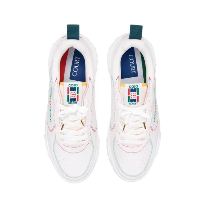 Court Sneakers für Herren in Weiß und Multicolor