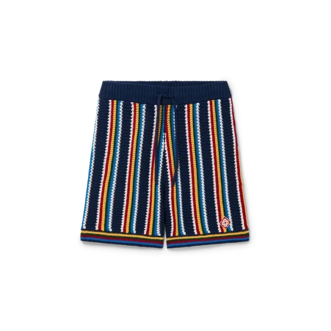 Crochet Stripe Shorts