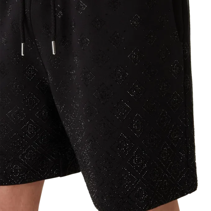 Crystal Monogram Sweatshorts