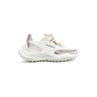 Damen-Sneaker Atlantis in Weiß und Chrom