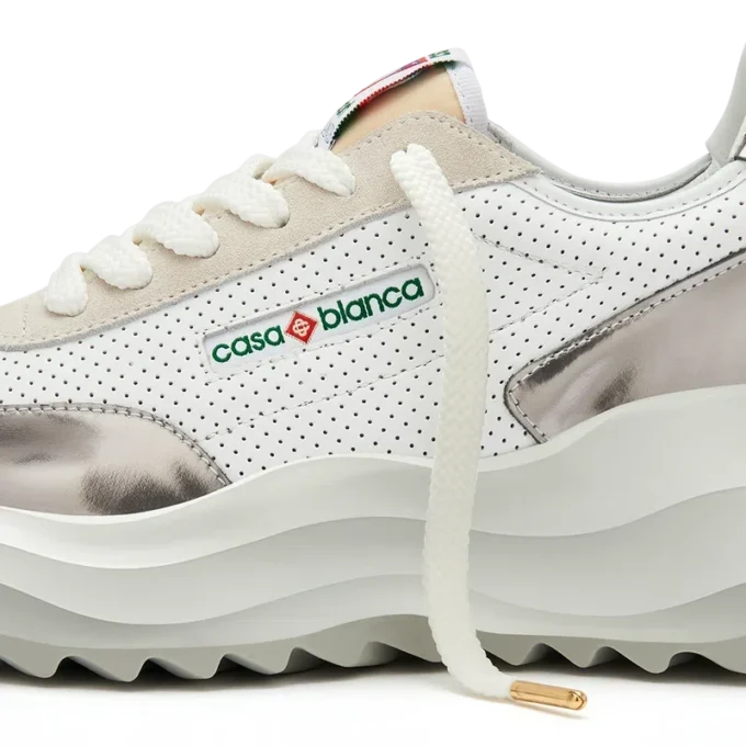 Damen-Sneaker Atlantis in Weiß und Chrom Damen-Sneaker Atlantis in Weiß und Chrom