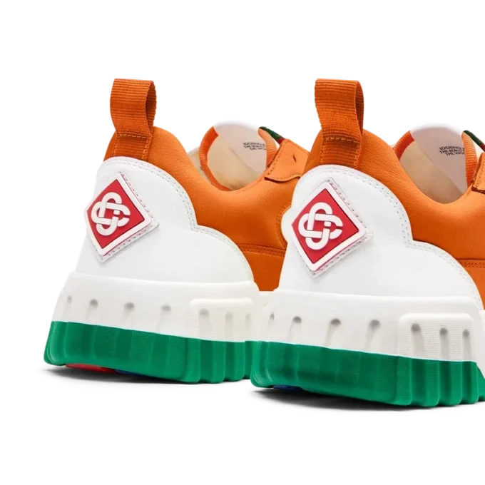 Damen-Sneaker „Court“ in Orange und Weiß