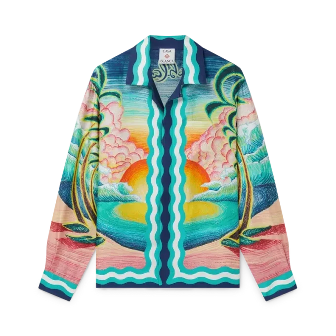 Danse De La Mer Langarm-Seidenhemd Danse De La Mer Langarm-Seidenhemd