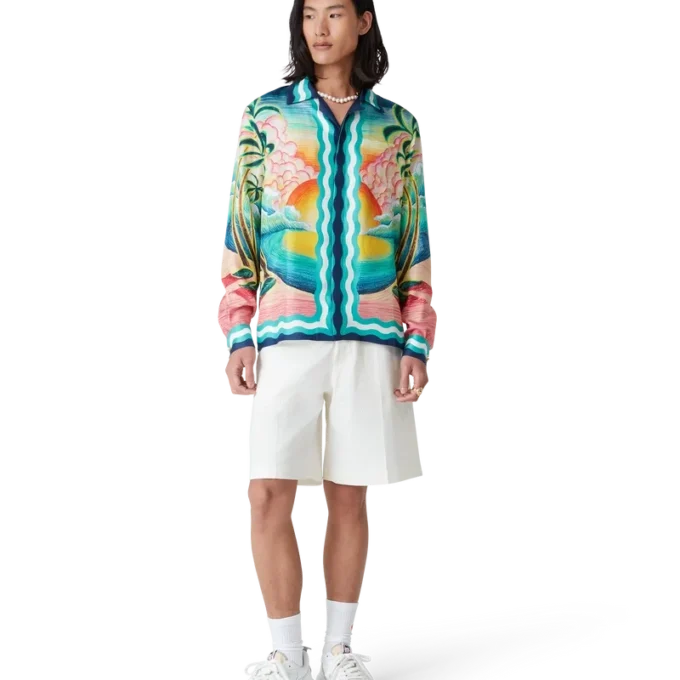 Danse De La Mer Langarm-Seidenhemd Danse De La Mer Langarm-Seidenhemd