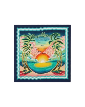 Danse De La Mer Seidenschal in mittlerer Größe