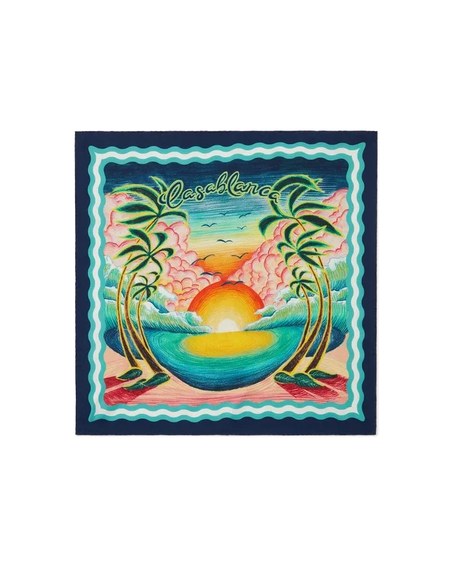 Danse De La Mer Seidenschal in mittlerer Größe Danse De La Mer Seidenschal in mittlerer Größe