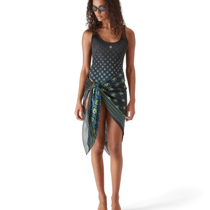 Degrade Black Monogram Badeanzug