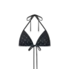 Degrade Black Monogram Bikini-Oberteil
